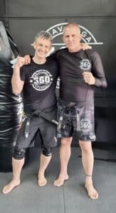 Alan and Adrian in Krav Maga HQ
